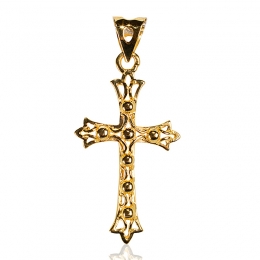 Real Gold Cross Pendant